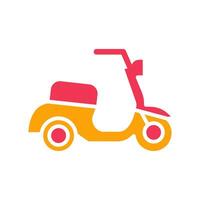 Motor Scooter Icon Design vector