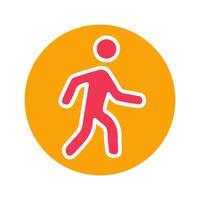 Person Walking Icon Design vector