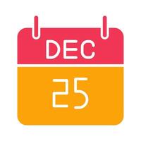 25 December Icon Design vector