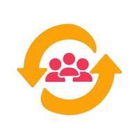 Career Change Icon Design vector