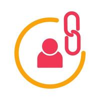 Contact Links Icon Design vector