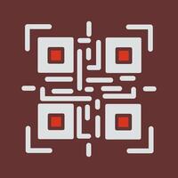 QR Code Reader Icon Design vector