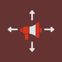 Ad Campaign Icon Design vector