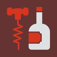 Wine Corkscrew Icon Design vector