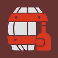 Wine Barrel Icon Design vector