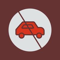 Prohibited Sign Icon Design vector