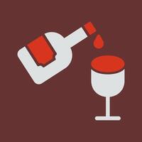 Wine Pouring Icon Design vector