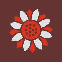 Sunflower Icon Design vector