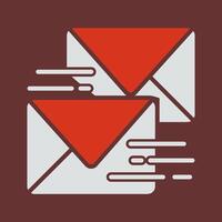 Sent Mail Icon Design vector