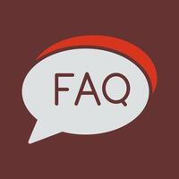 FAQ Section Icon Design vector