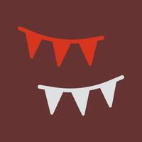 Streamers Icon Design vector