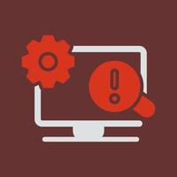 Troubleshooting Icon Design vector