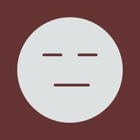 Neutral Face Icon Design vector