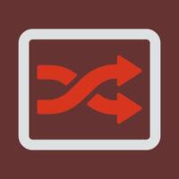 Shuffle Tracks Button Icon Design vector