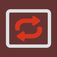 Repeat Button Icon Design vector