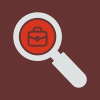 Job Hunting Icon Design vector