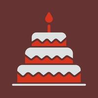 Cake Topper Icon Design vector
