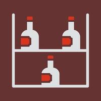 Wine Rack Icon Design vector