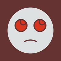 Face with Rolling Eyes Icon Design vector