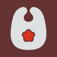 Cute Bibs Icon Design vector