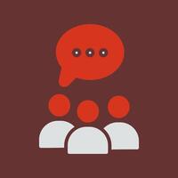 Group Chat Icon Design vector