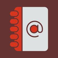 Address Book Icon Design vector