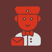 Mail Carrier Icon Design vector