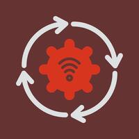 Automated Process Icon Design vector