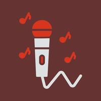 Karaoke Icon Design vector