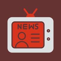 Newsreader Icon Design vector