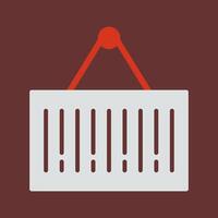 Barcode Sales Icon Design vector