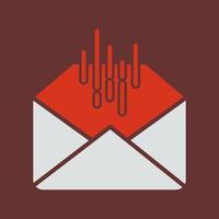 Mail Sorting Icon Design vector