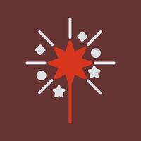 Sparklers Icon Design vector