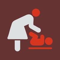 Changing Table Icon Design vector