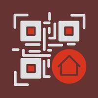 QR Code Menu Icon Design vector
