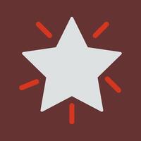 Glowing Star Icon Design vector