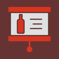Wine Presentation Icon Design vector