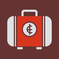 Suitcase Icon Design vector