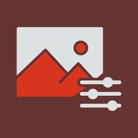 Photo Editing Tools Icon Design vector