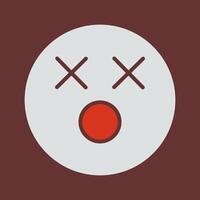 Dizzy Face Icon Design vector