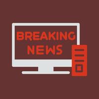 Breaking Story Icon Design vector
