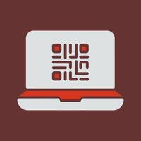 QR Code Scanner App Icon Design vector