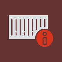 Barcode Product Info Icon Design vector