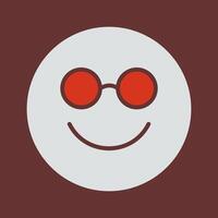 Nerd Face Icon Design vector
