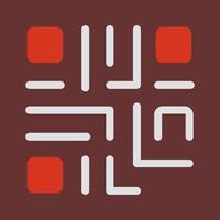 QR Code Icon Design vector
