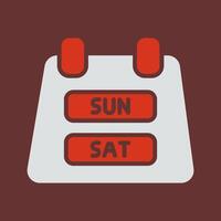 Weekend Getaway Icon Design vector
