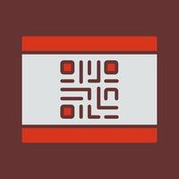 QR Code Business Card Icon Design vector