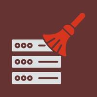 Data Cleaning Icon Design vector