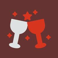 Wine Party Icon Design vector