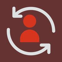 Retargeting Icon Design vector